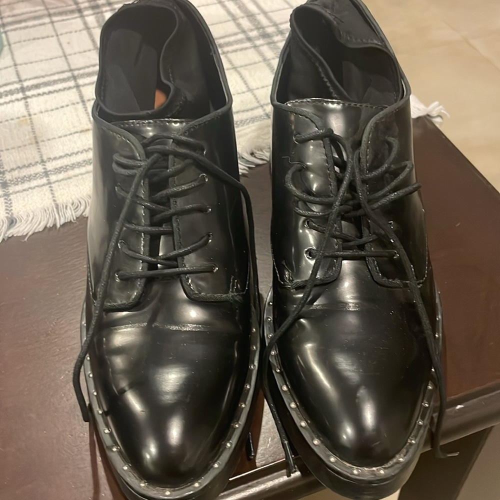 ZARA Loafer Heels